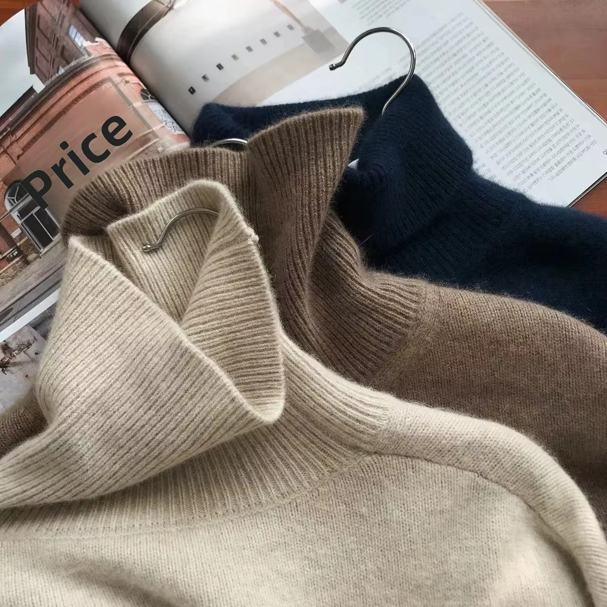 Maglione Elegante a Collo Alto – Comfort Invernale per Donne di Classe